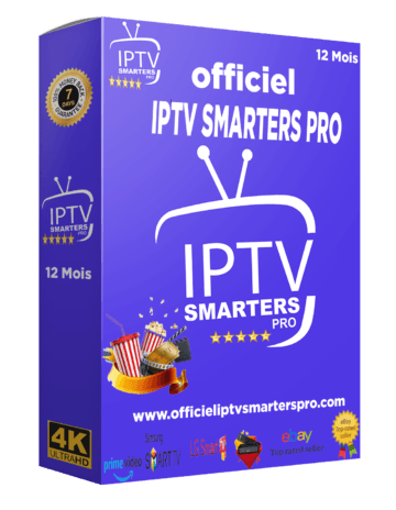 Activation application IPTV SMARTERS PRO 12/mois