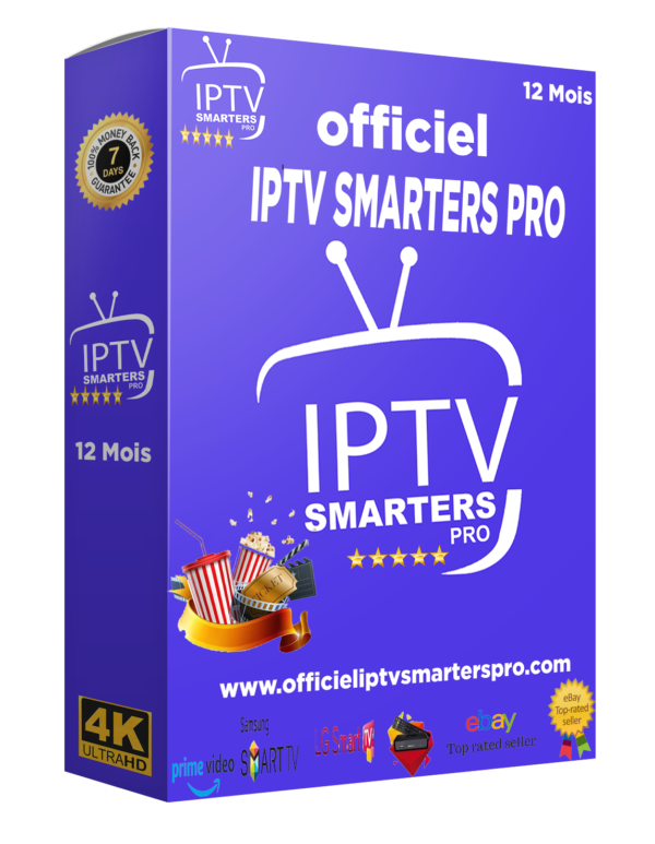 Activation application IPTV SMARTERS PRO 12/mois