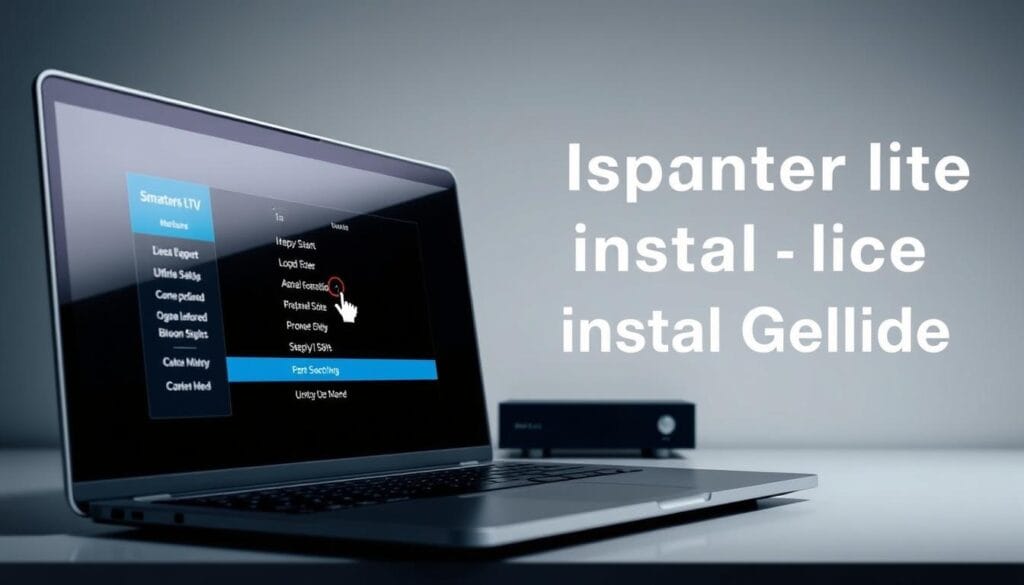A detailed installation guide for the "iptv smarters lite" software, showcasing the step-by-step process on a modern, minimalist desktop. The foreground features a laptop display with the "iptv smarters lite" interface, highlighted by soft, directional lighting from the side. The middle ground includes a mouse cursor navigating the on-screen menus, adding a sense of interactivity. The background is a clean, clutter-free workspace with a subtle gradient, creating a professional and focused atmosphere. The overall composition emphasizes the simplicity and ease of the "iptv smarters lite" installation, guiding the viewer through the process. A detailed installation guide for the "iptv smarters lite" software, showcasing the step-by-step process on a modern, minimalist desktop. The foreground features a laptop display with the "iptv smarters lite" interface, highlighted by soft, directional lighting from the side. The middle ground includes a mouse cursor navigating the on-screen menus, adding a sense of interactivity. The background is a clean, clutter-free workspace with a subtle gradient, creating a professional and focused atmosphere. The overall composition emphasizes the simplicity and ease of the "iptv smarters lite" installation, guiding the viewer through the process.